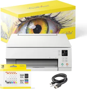 Bild von YouPrint TS6351a Multifunktionsgerät mit Drucker, Scanner und Kopierer sowie 10 kompatiblen Druckerpatronen für Canon 580 581 XXL